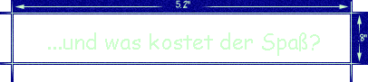 ...und was kostet der Spa�?
