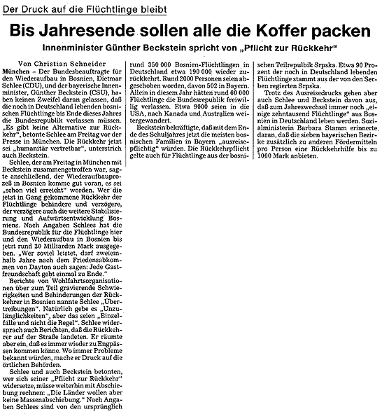 Sueddeutsche Zeitung 25.7.1998