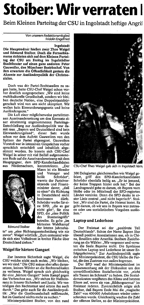 Augsburger Allgemeine 23.6.1998