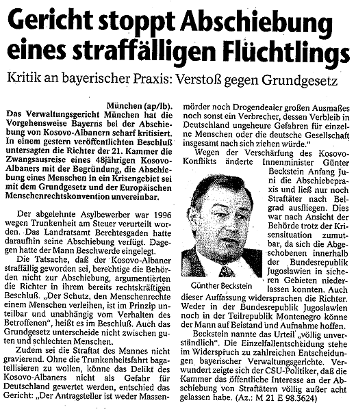 Augsburger Allgemeine 12.9.1998